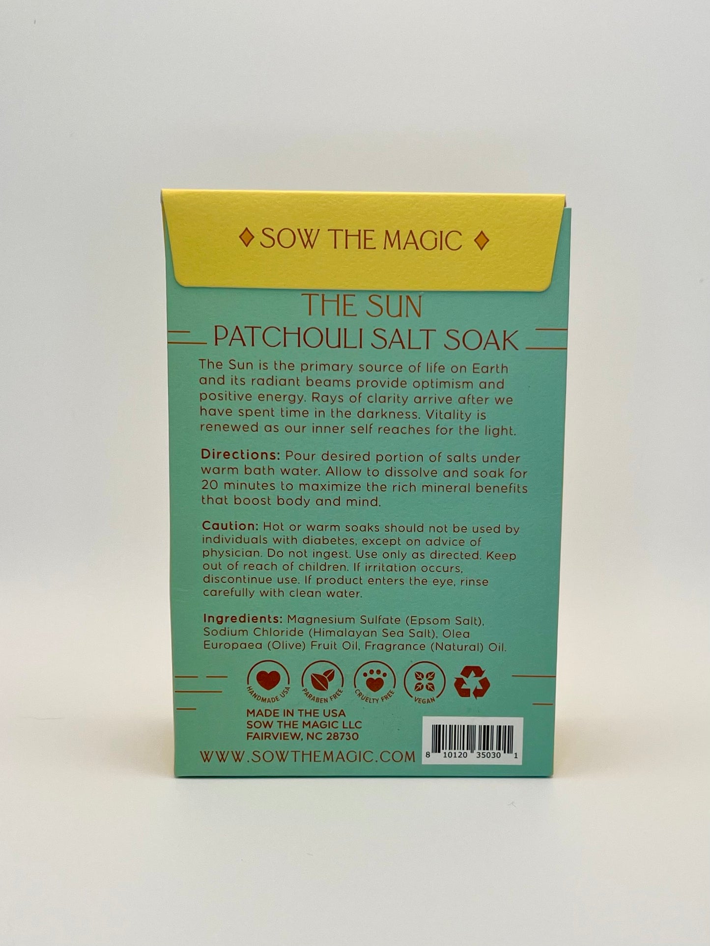The Sun Salt Soak in Patchouli