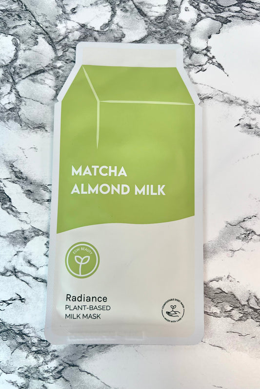 Matcha Almond Milk Radiance Plant-Based Milk Sheet Mask