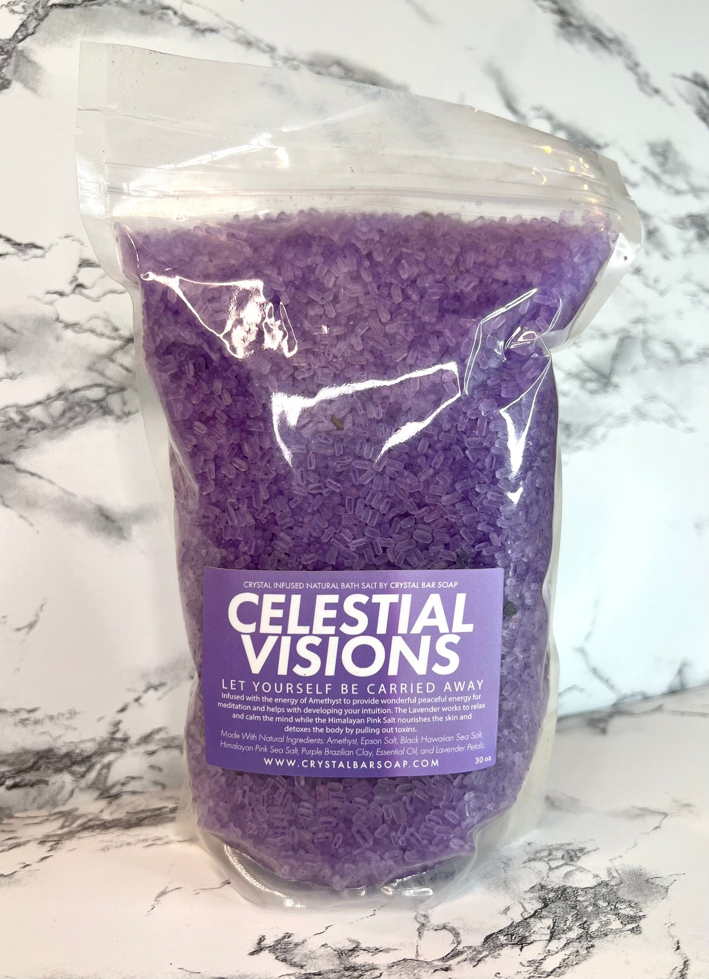 Celestial Visions Crystal Infused Bath Salts