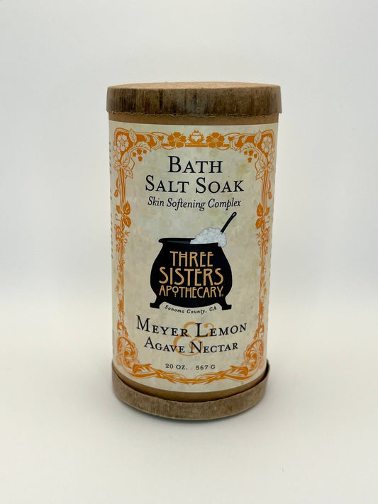 Meyer Lemon and Agave Bath Salt Soak